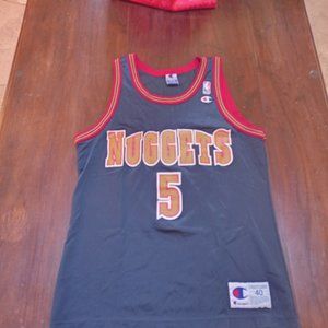 Champion Anthony Goldwire Denver Nuggets NBA Basketball Jersey Adult Medium 40